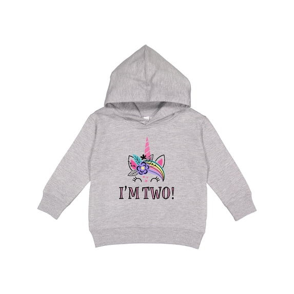 Inktastic 2nd Birthday Unicorn 2 Year Old Girl Toddler Hoodie