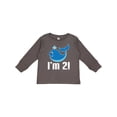 thumbnail image 1 of Inktastic 2nd Birthday Whale 2 Year Old Boy Boys Long Sleeve Toddler T-Shirt, 1 of 5