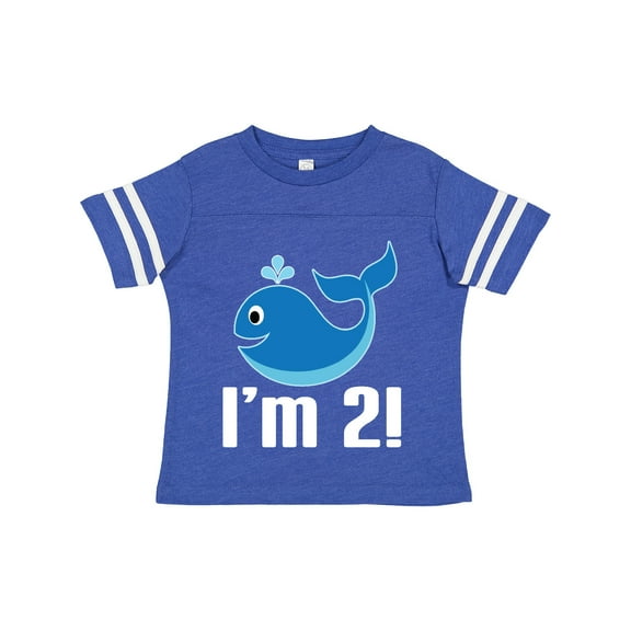 Inktastic 2nd Birthday Whale 2 Year Old Boy Boys Toddler T-Shirt