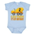 thumbnail image 1 of Inktastic 2nd birthday construction truck, cement mixer - 2 years old Boys or Girls Baby Bodysuit, 1 of 5