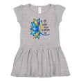 thumbnail image 1 of Inktastic 3-21 World Down Syndrome Day Ribbon and Sunflower Girls Baby Dress, 1 of 4