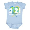 thumbnail image 1 of Inktastic 3 21 World Down Syndrome Day with Heart Shaped Earth Boys or Girls Baby Bodysuit, 1 of 5