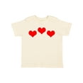 thumbnail image 1 of Inktastic 3 Red Hearts Boys or Girls Toddler T-Shirt, 1 of 5