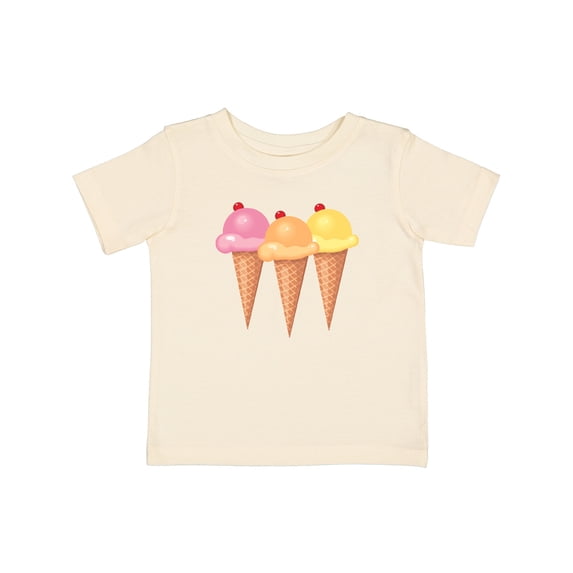 Inktastic 3 Scoops of Ice Cream Girls Baby T-Shirt