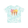 thumbnail image 1 of Inktastic 3 Scoops of Ice Cream Girls Toddler T-Shirt, 1 of 5