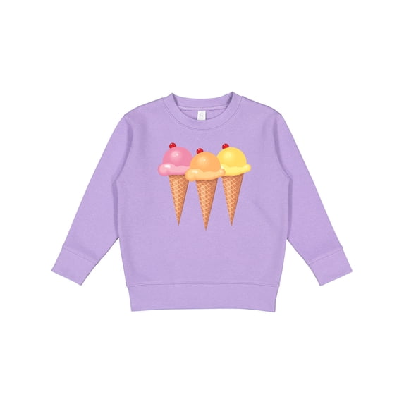 Inktastic 3 Scoops of Ice Cream Toddler Sweatshirt