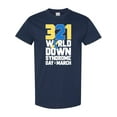 thumbnail image 1 of Inktastic 321 is World Down Syndrome Day T-Shirt, 1 of 5
