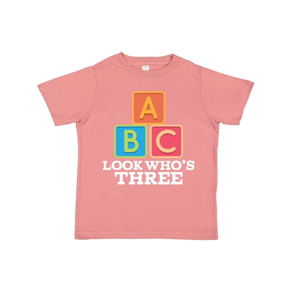 Inktastic 3rd Birthday 3 Year Old Alphabet Boys or Girls Toddler T-Shirt