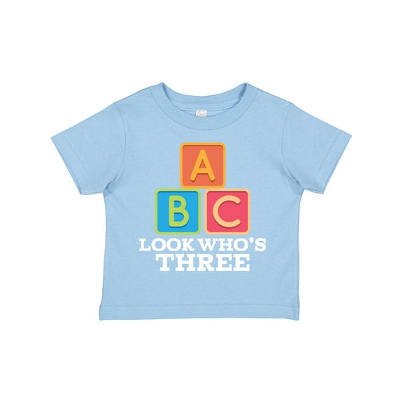 Inktastic 3rd Birthday 3 Year Old Alphabet Boys or Girls Toddler T-Shirt