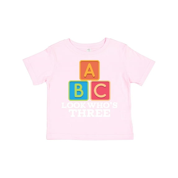 Inktastic 3rd Birthday 3 Year Old Alphabet Boys or Girls Toddler T-Shirt