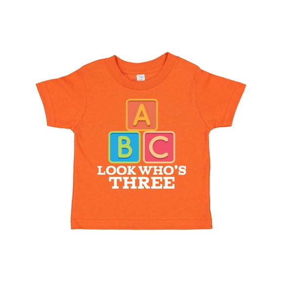 Inktastic 3rd Birthday 3 Year Old Alphabet Boys or Girls Toddler T-Shirt