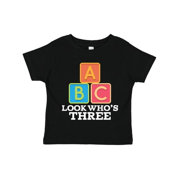 Inktastic 3rd Birthday 3 Year Old Alphabet Boys or Girls Toddler T-Shirt