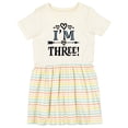 thumbnail image 1 of Inktastic 3rd Birthday 3 Year Old Arrow Girls Toddler Dress, 1 of 5