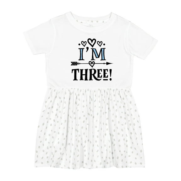 Inktastic 3rd Birthday 3 Year Old Arrow Girls Toddler Dress