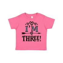 Inktastic 3rd Birthday 3 Year Old Arrow Girls Toddler T-Shirt