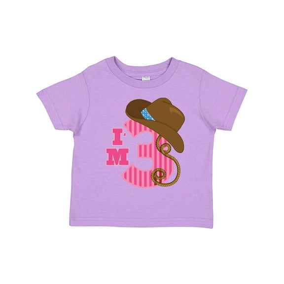 Inktastic 3rd Birthday 3 Year Old Cowgirl Girls Toddler T-Shirt