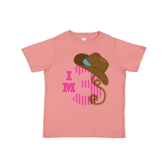 Inktastic 3rd Birthday 3 Year Old Cowgirl Girls Toddler T-Shirt