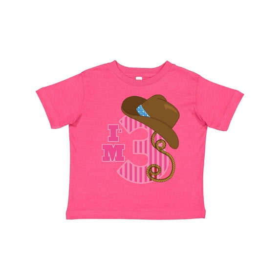 Inktastic 3rd Birthday 3 Year Old Cowgirl Girls Toddler T-Shirt