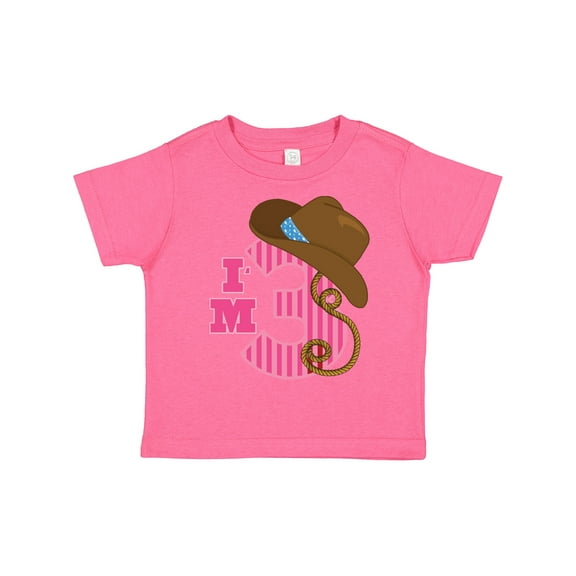 Inktastic 3rd Birthday 3 Year Old Cowgirl Girls Toddler T-Shirt