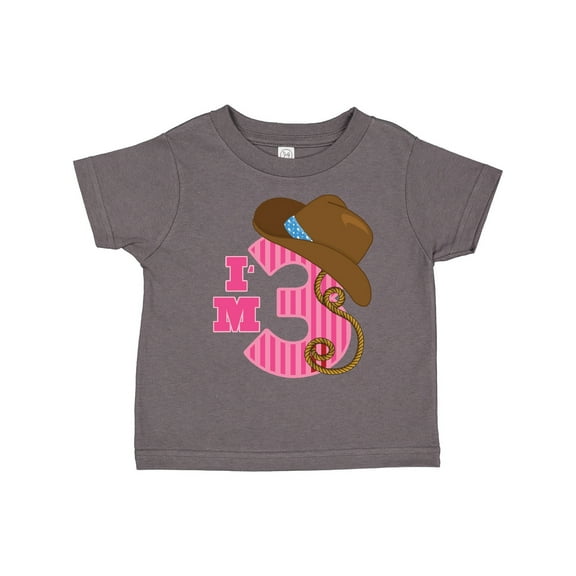 Inktastic 3rd Birthday 3 Year Old Cowgirl Girls Toddler T-Shirt