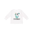 thumbnail image 1 of Inktastic 3rd Birthday 3 Year Old Dinosaur Party Boys or Girls Long Sleeve Toddler T-Shirt, 1 of 5