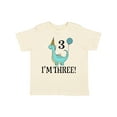 thumbnail image 1 of Inktastic 3rd Birthday 3 Year Old Dinosaur Party Boys or Girls Toddler T-Shirt, 1 of 5
