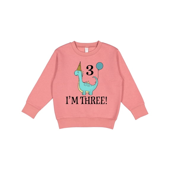Inktastic 3rd Birthday 3 Year Old Dinosaur Party Toddler Sweatshirt