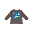 thumbnail image 1 of Inktastic 3rd Birthday Airplane Pilot Boys Long Sleeve Toddler T-Shirt, 1 of 5