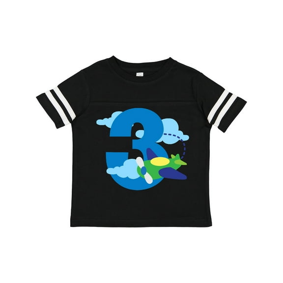 Inktastic 3rd Birthday Airplane Pilot Boys Toddler T-Shirt