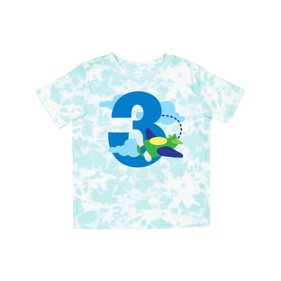 Inktastic 3rd Birthday Airplane Pilot Boys Toddler T-Shirt