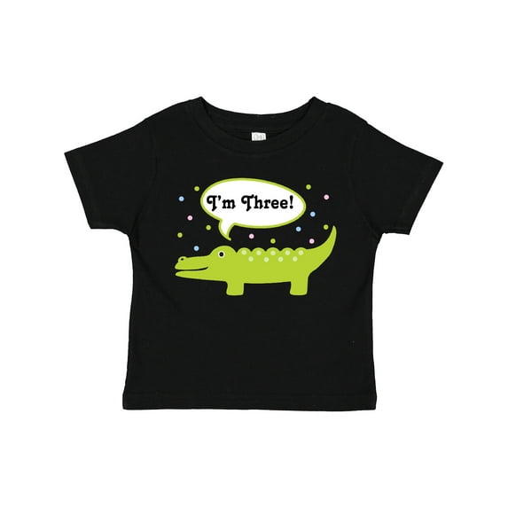 Inktastic 3rd Birthday Alligator I'm Three Boys or Girls Toddler T-Shirt