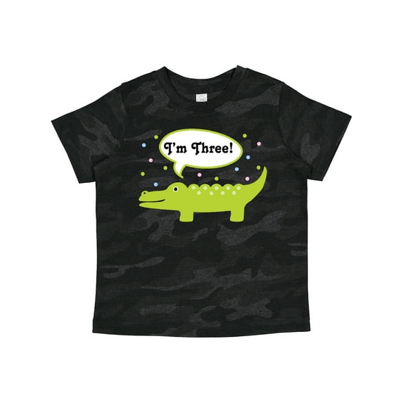 Inktastic 3rd Birthday Alligator I'm Three Boys or Girls Toddler T-Shirt