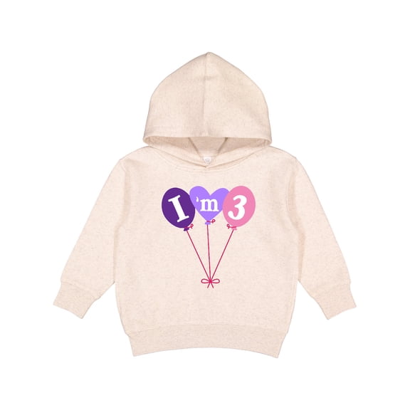 Inktastic 3rd Birthday Balloons 3 Year Old Toddler Hoodie