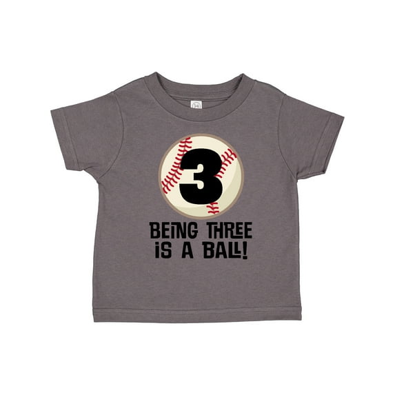 Inktastic 3rd Birthday Baseball 3 Year Old Boy Boys or Girls Toddler T-Shirt