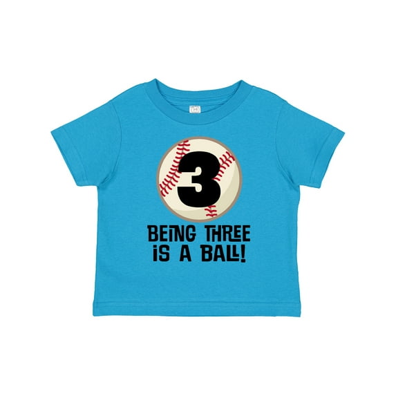 Inktastic 3rd Birthday Baseball 3 Year Old Boy Boys or Girls Toddler T-Shirt