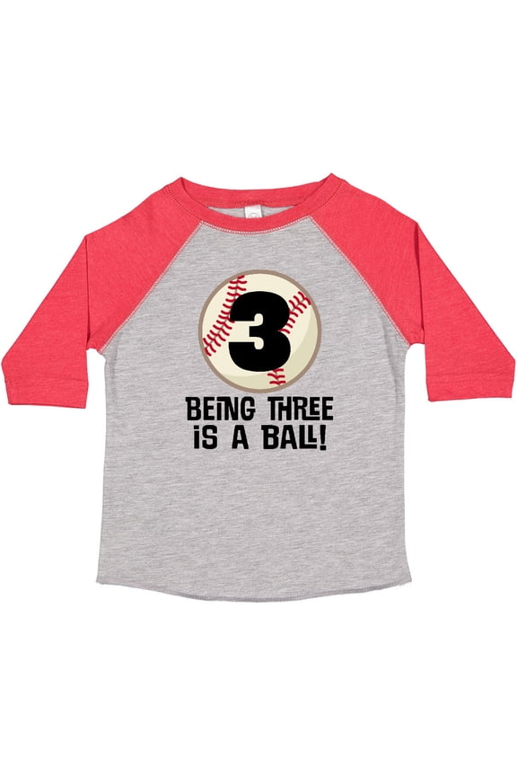 3rd Birthday Baseball 3 Year Old Boy Boys or Girls Toddler T-Shirt