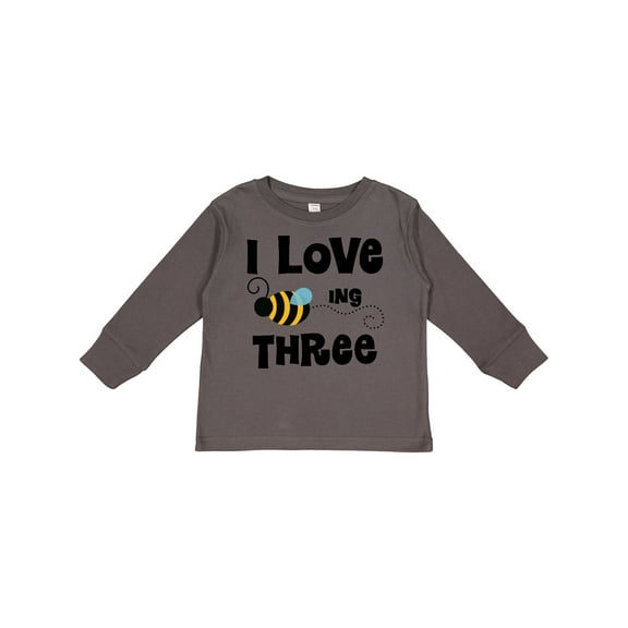 Inktastic 3rd Birthday Bee Boys or Girls Long Sleeve Toddler T-Shirt