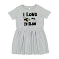 thumbnail image 1 of Inktastic 3rd Birthday Bee Girls Toddler Dress, 1 of 5