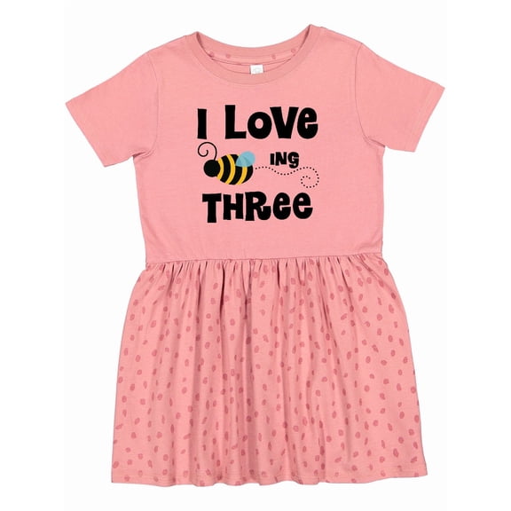 Inktastic 3rd Birthday Bee Girls Toddler Dress