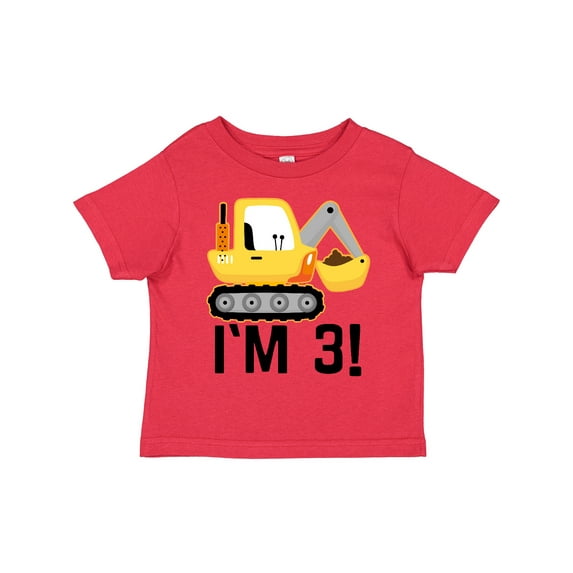 Inktastic 3rd Birthday Construction Party Boy Boys Toddler T-Shirt