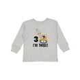 thumbnail image 1 of Inktastic 3rd Birthday Construction Truck Boys Boys Long Sleeve Toddler T-Shirt, 1 of 5