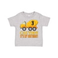 thumbnail image 1 of Inktastic 3rd Birthday Construction Truck, Cement Mixer 3 Years Old Boys Toddler T-Shirt, 1 of 5