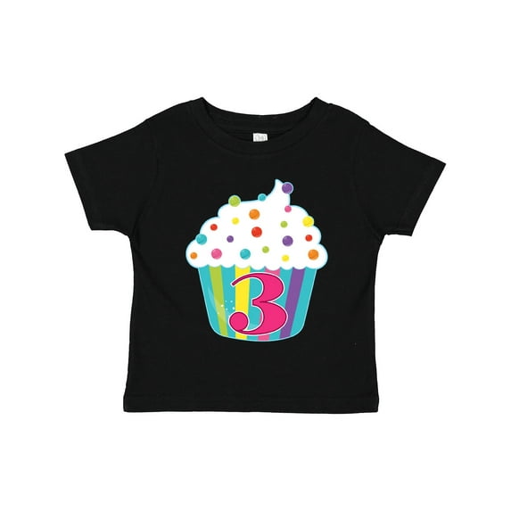 Inktastic 3rd Birthday Cupcake Boys or Girls Toddler T-Shirt
