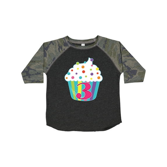 Inktastic 3rd Birthday Cupcake Boys or Girls Toddler T-Shirt