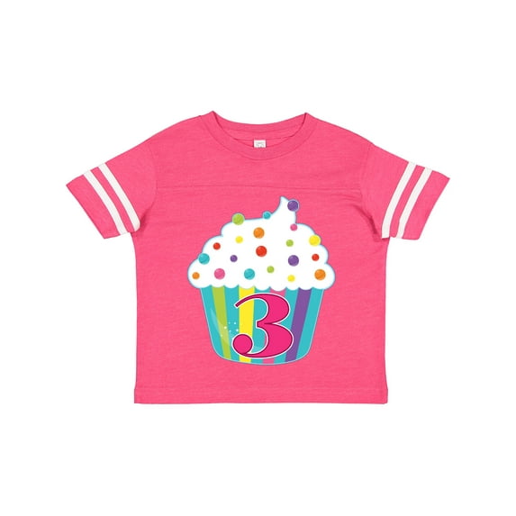 Inktastic 3rd Birthday Cupcake Boys or Girls Toddler T-Shirt