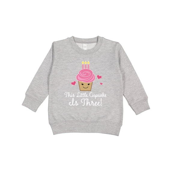 Inktastic 3rd Birthday Cupcake Girls Cute Toddler Sweatshirt