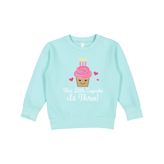 Inktastic 3rd Birthday Cupcake Girls Cute Toddler Sweatshirt