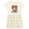 thumbnail image 1 of Inktastic 3rd Birthday Cute Tiger 3 Year Old Girls Toddler Dress, 1 of 5