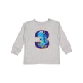 thumbnail image 1 of Inktastic 3rd Birthday Dinosaur Boy 3 Year Old Boys Long Sleeve Toddler T-Shirt, 1 of 5