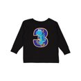 thumbnail image 1 of Inktastic 3rd Birthday Dinosaur Boy 3 Year Old Boys Long Sleeve Toddler T-Shirt, 1 of 5
